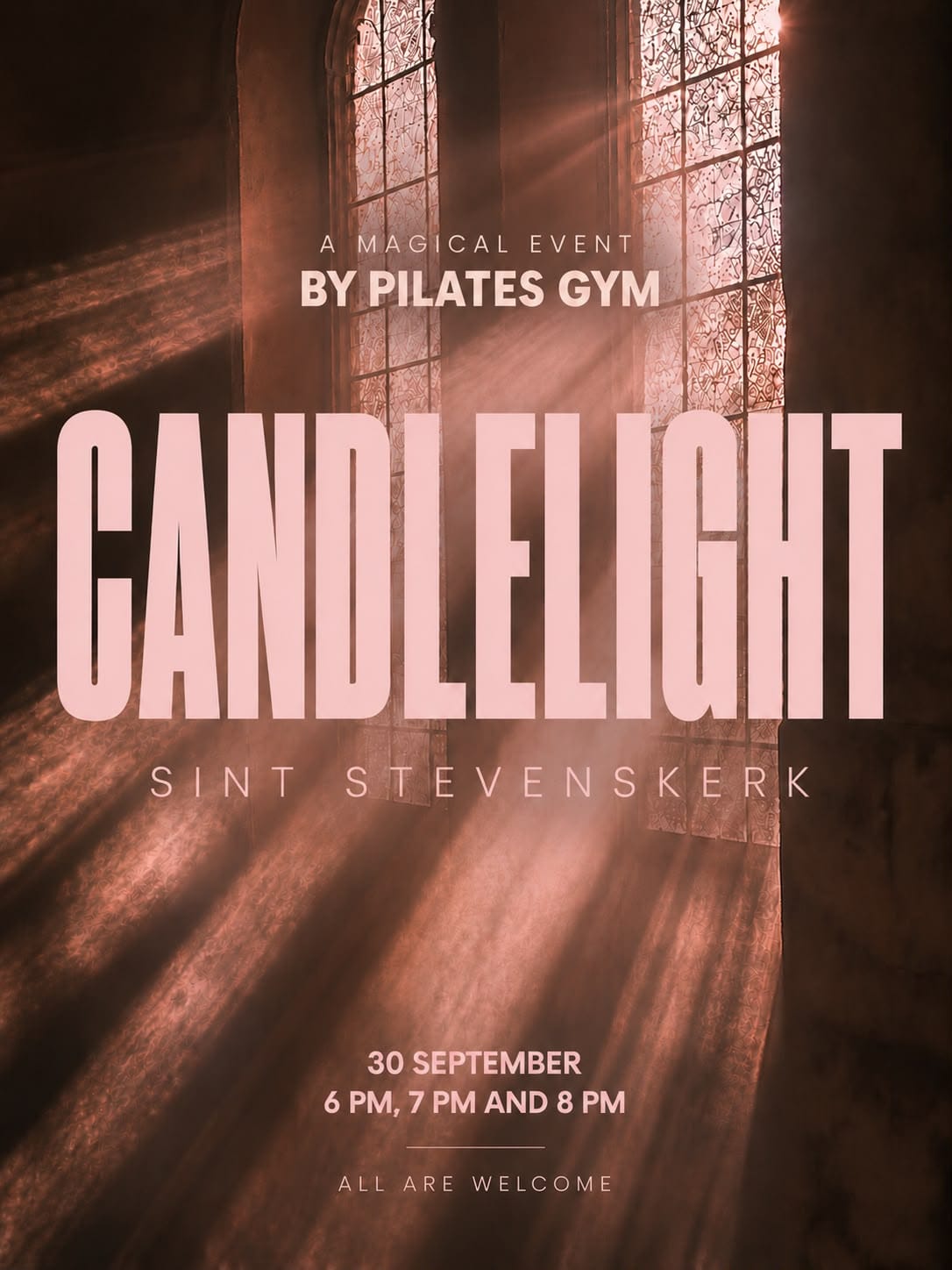 Candlelight event Candlelight: Pilates bij kaarslicht in de Sint Stevenskerk